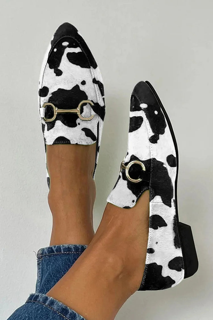 Isadora | Printed Buckle Loafer