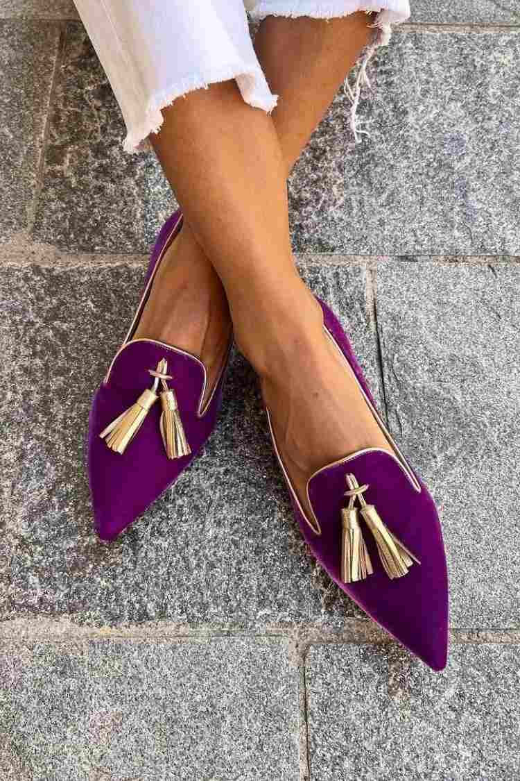 Genevieve | Tassel Detail Pointed Loafers