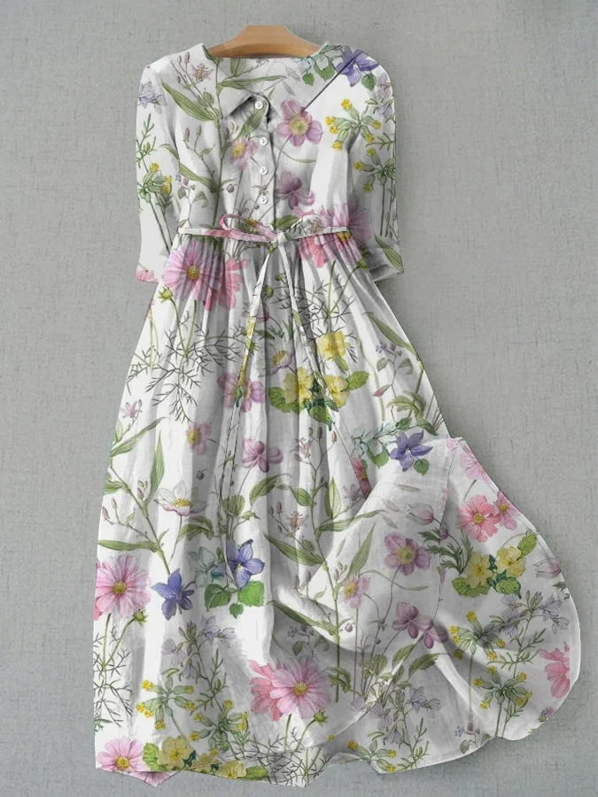 Vanessa | Botanical A-Line Dress