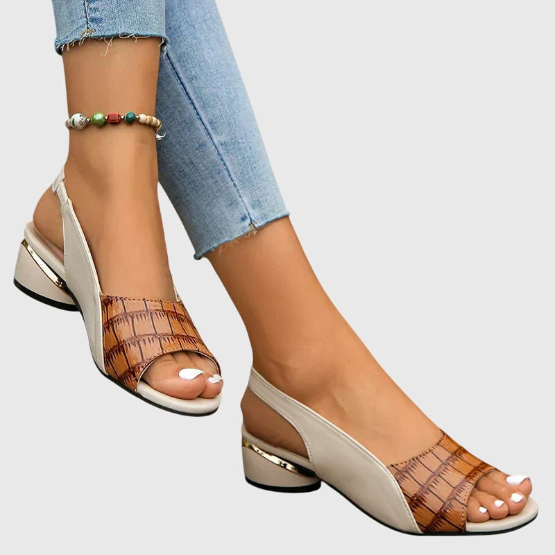 Juliette | Leather Block Heel Sandals