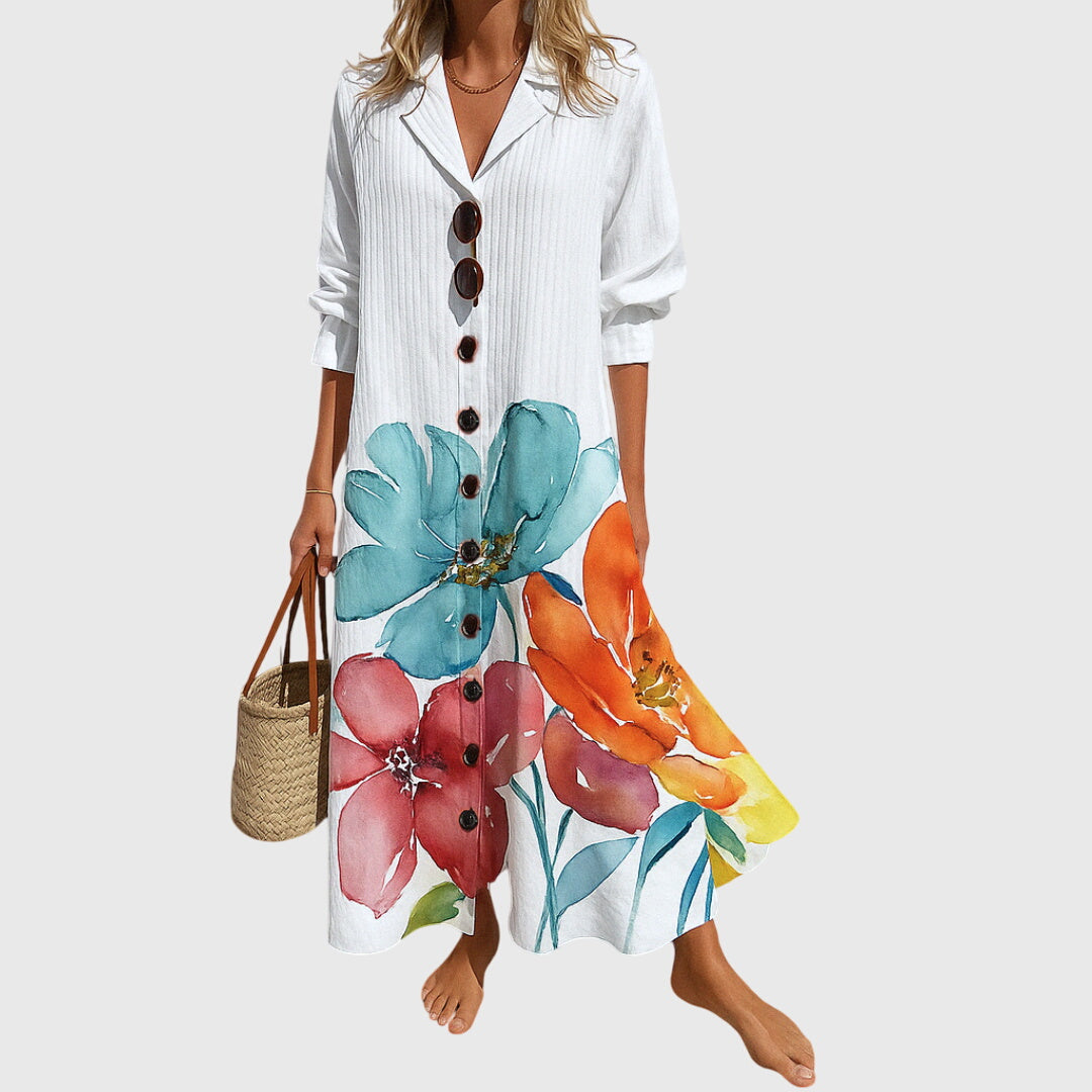 Aurora | Bohemian Lace Midi Dress