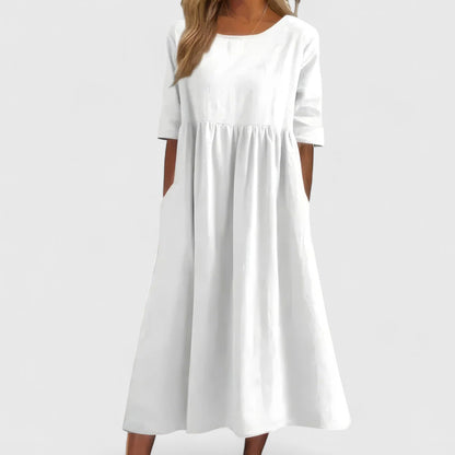 Zoe | Cotton Midi Dress