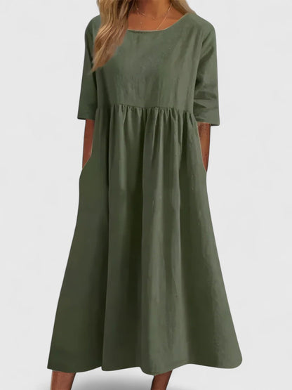 Zoe | Cotton Midi Dress