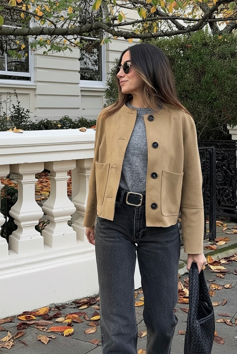 Margot | Suede-Textured Jacket