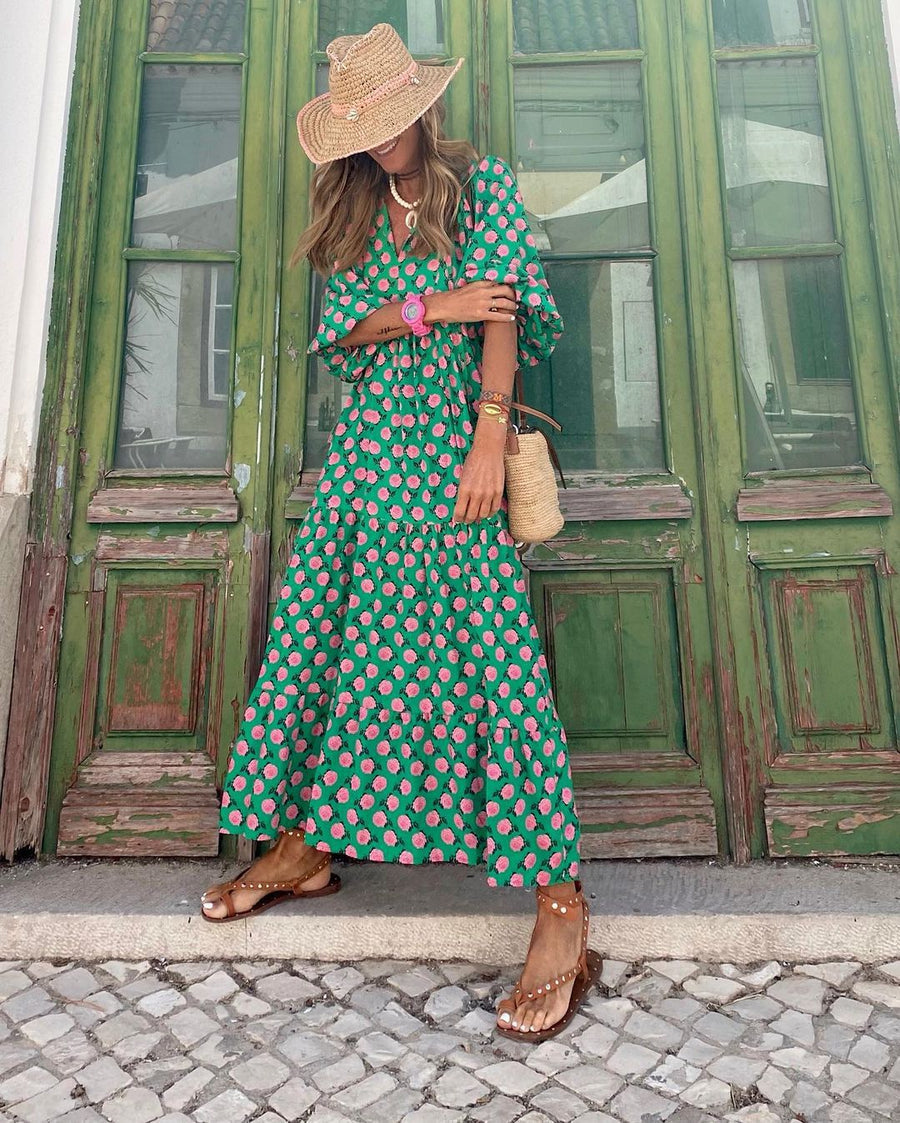 Arabella | Bohemian Flowing Maxi Dress
