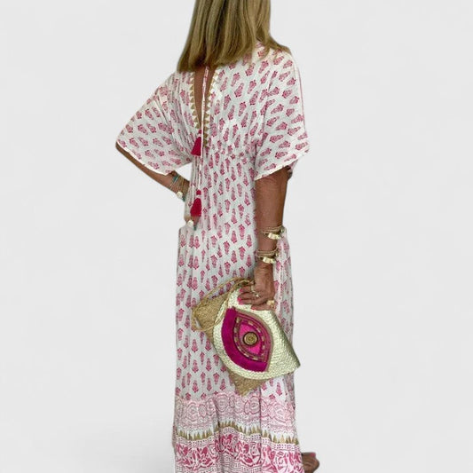 Serena | Bohemian Print Maxi Dress