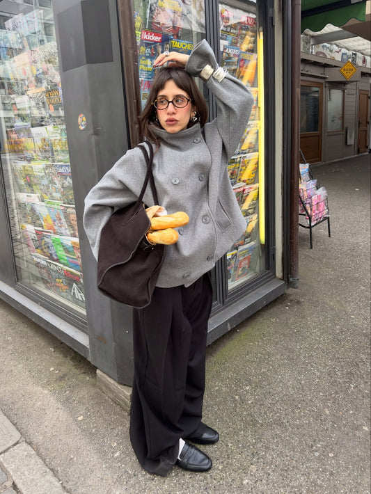 Tara | Cozy High-Neck Coat