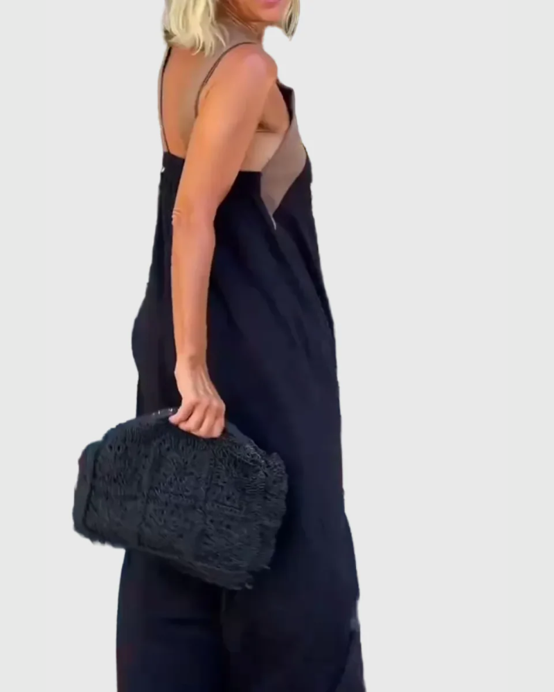 Celeste | Crossover Halter Maxi Dress