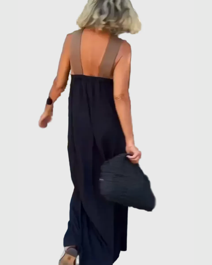 Celeste | Crossover Halter Maxi Dress