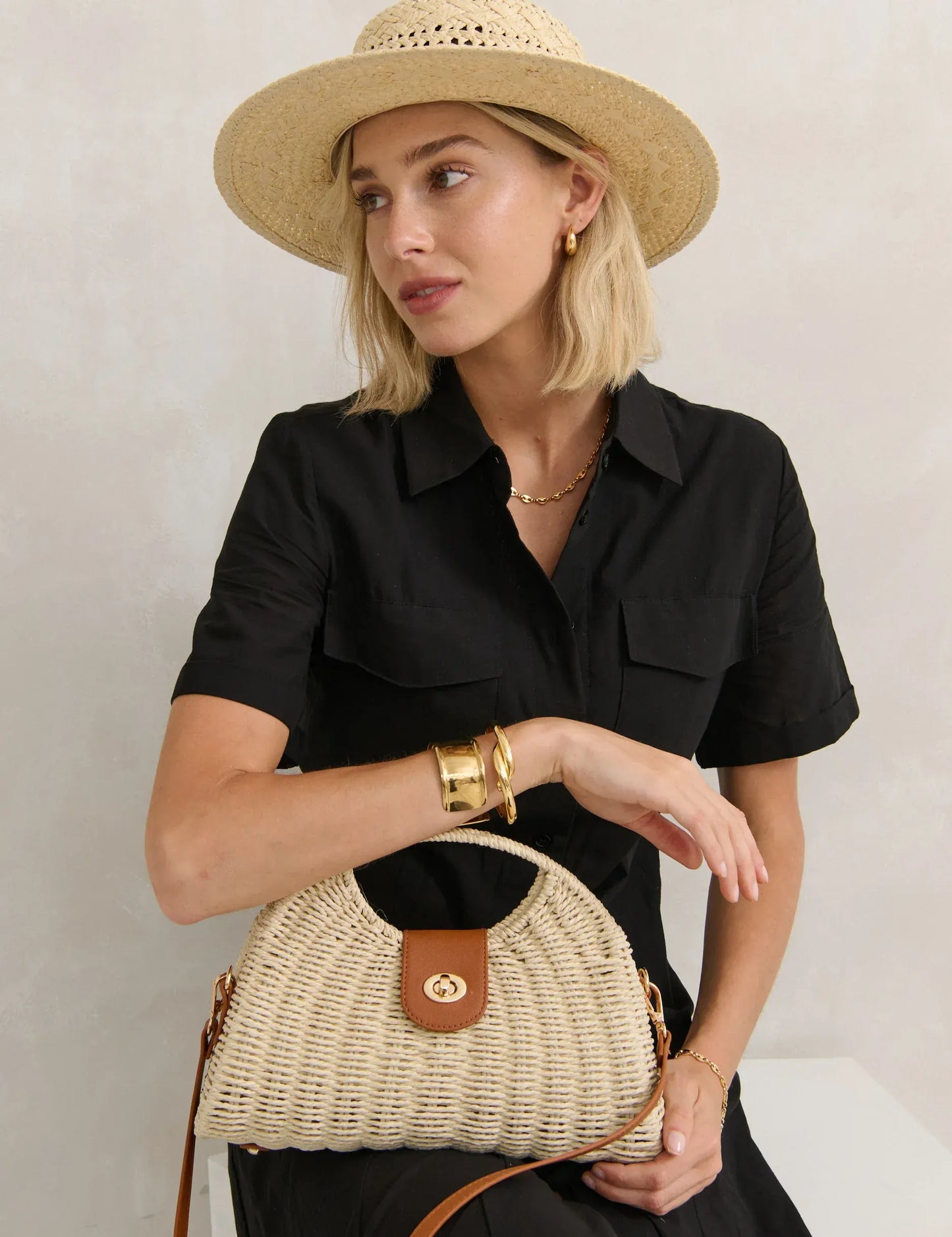 Arin | Chic Straw Tote