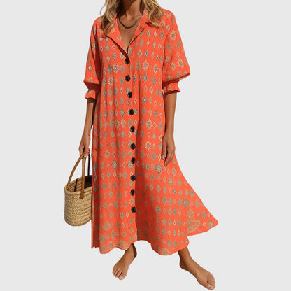 Aurora | Bohemian Lace Midi Dress