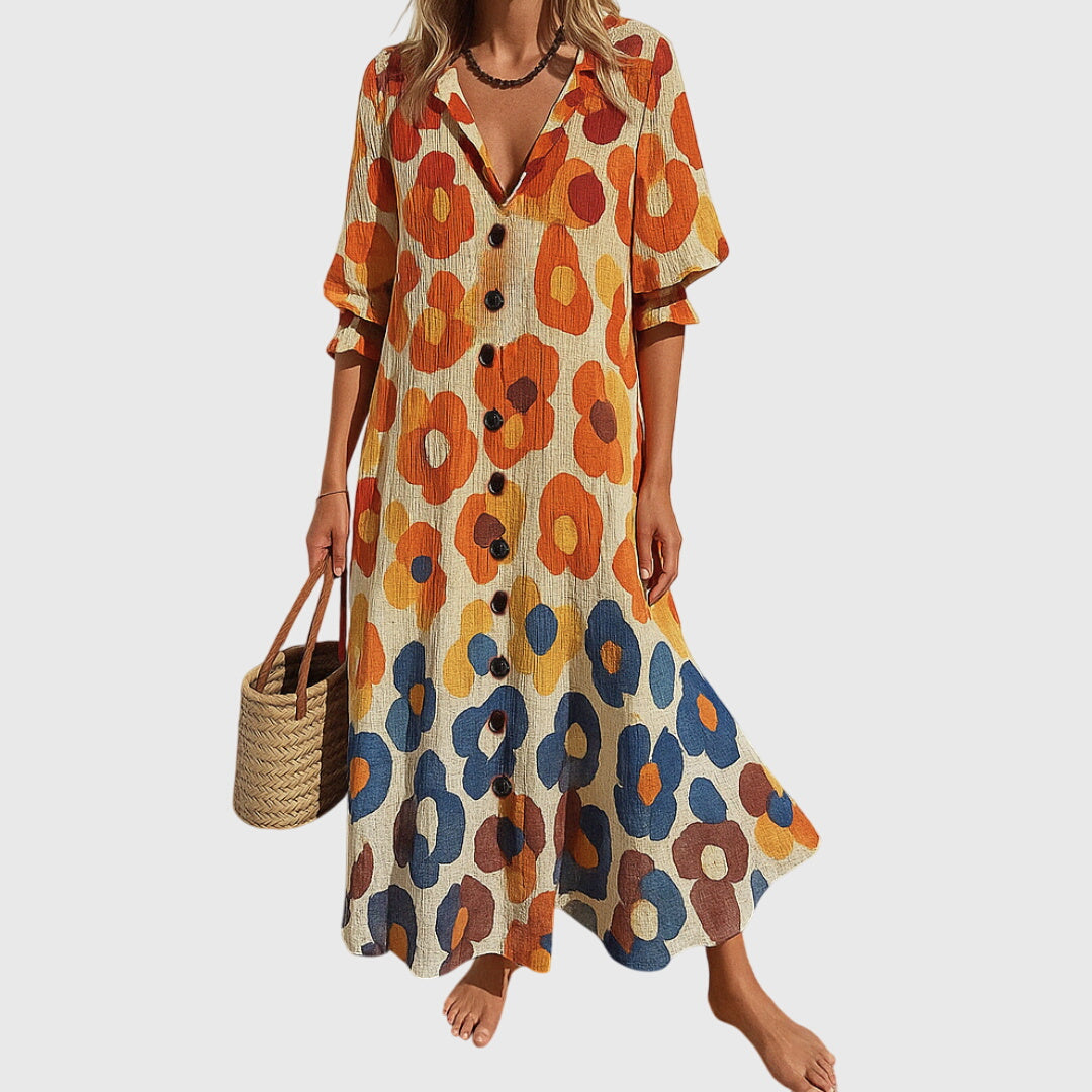 Aurora | Bohemian Lace Midi Dress