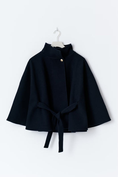 Vienne | Belted Wool-Blend Cape