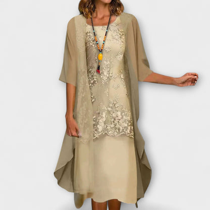 Sophia | Smocked Knee-Length Dress